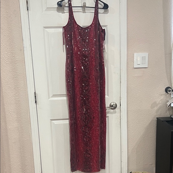 Basix Ii Dresses & Skirts - Basix II Red Sequin Slip Dress